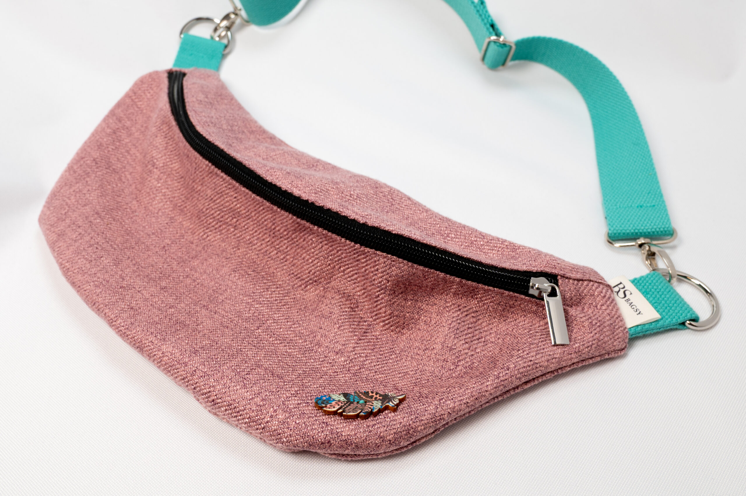 Klasyczna - Pudrowy Róż z Turkusem