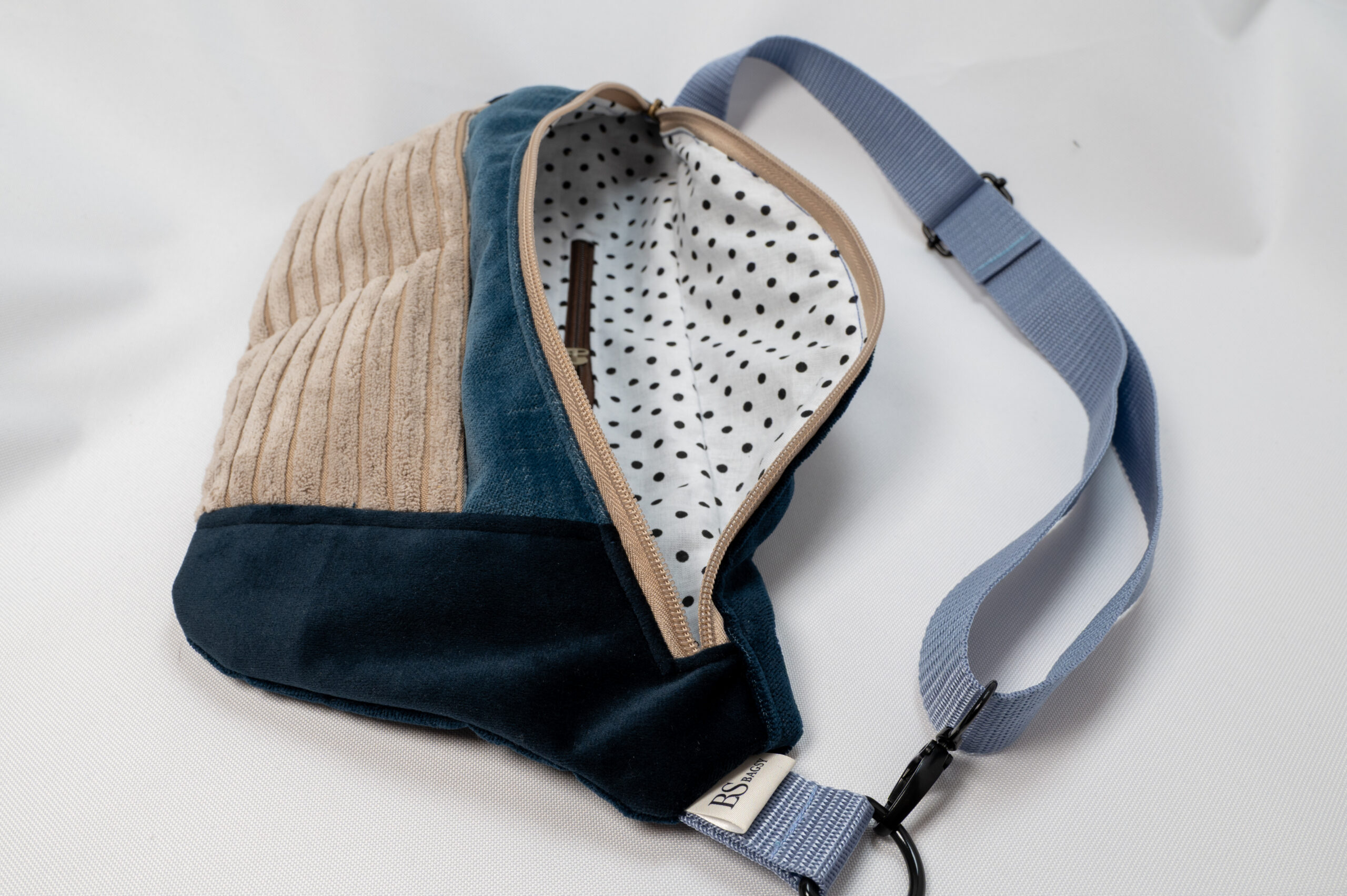 Patchwork – Granat, Beż i Błękit - obrazek 2