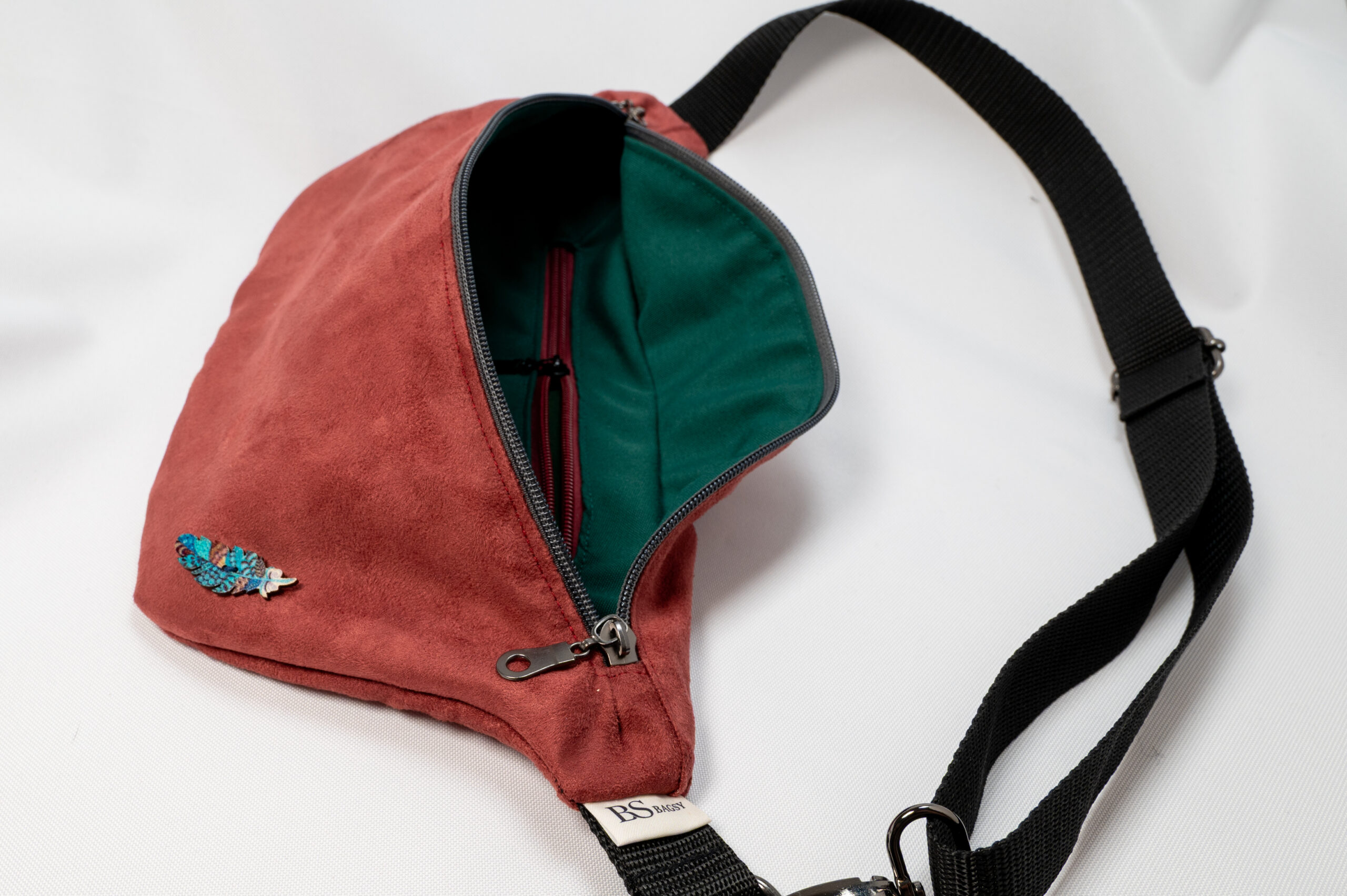 Klasyczna - jasne bordo z grafitem - obrazek 2