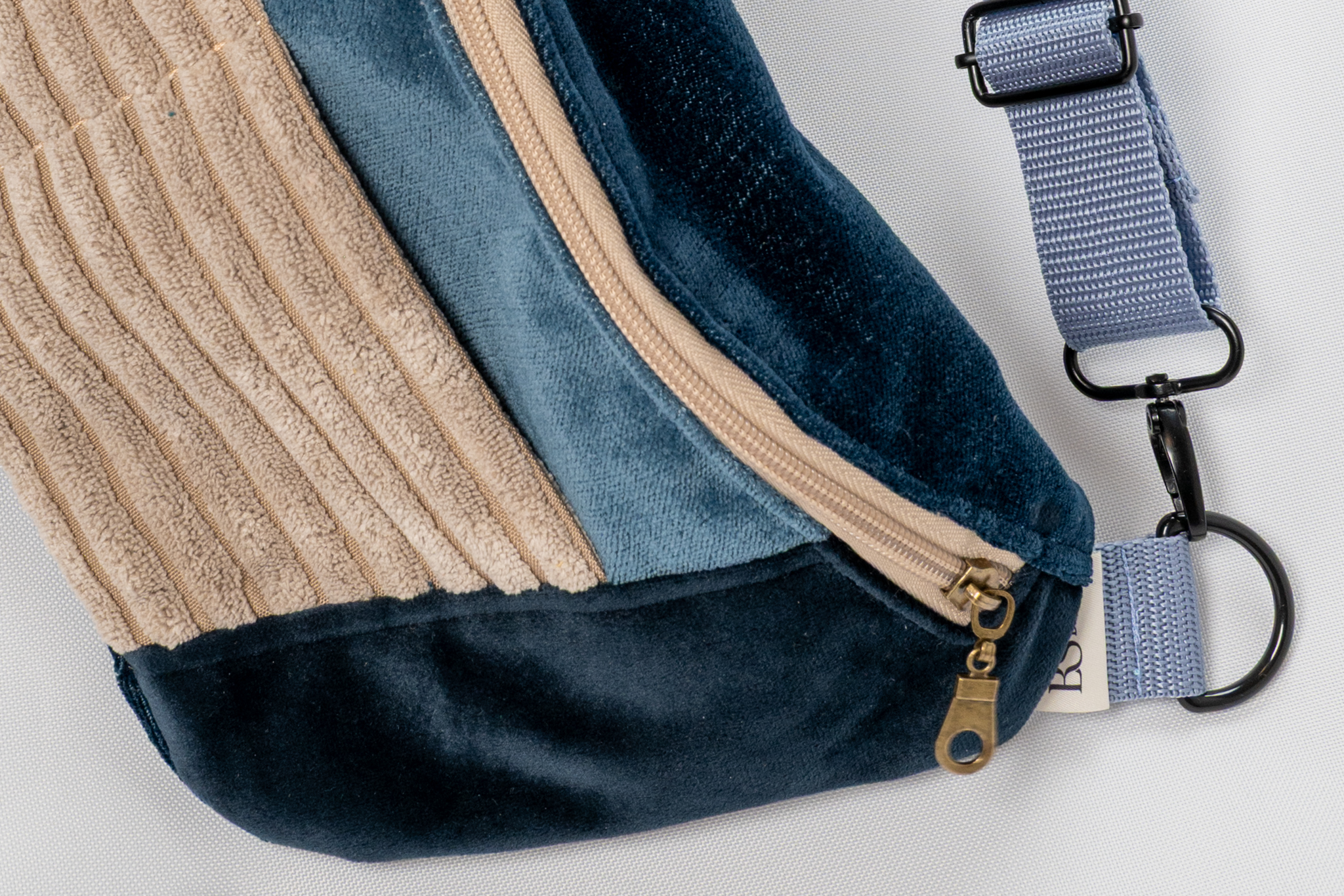 Patchwork – Granat, Beż i Błękit - obrazek 3