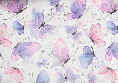 Lila z pastelowymi motylami - obrazek 4
