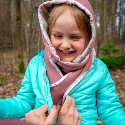 Delikatny róż z jednorożcami